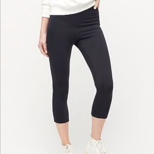 J. Crew Black Cropped Everyday Leggings Women's Small S Classic Simple Neutral
